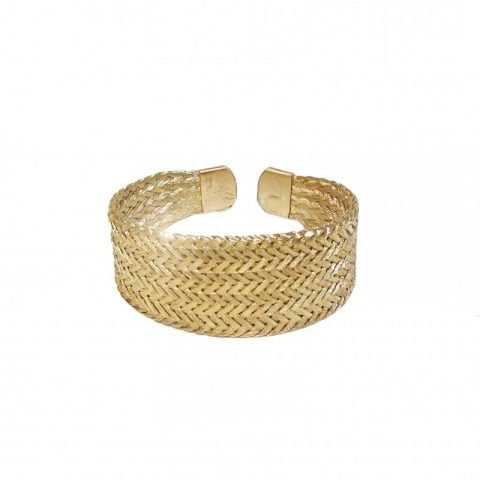 gold grecian cuff bracelet
