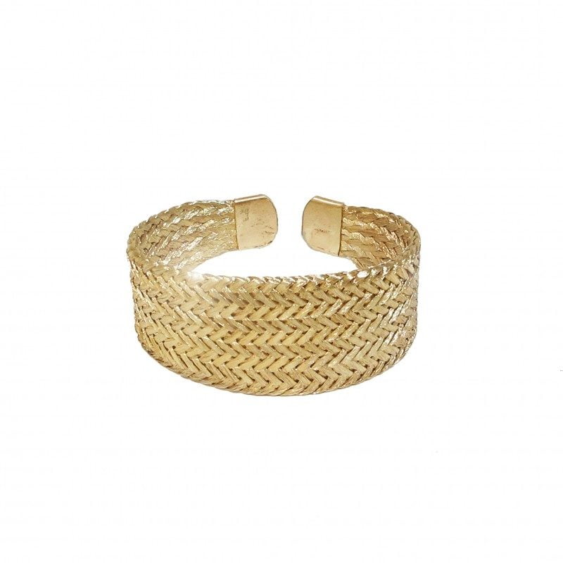 gold grecian cuff bracelet