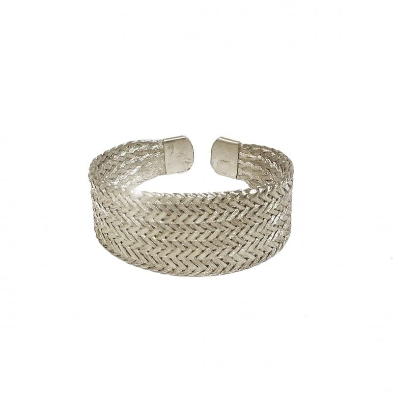grecian silver cuff bracelet