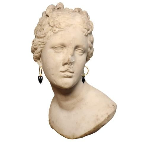 Maximos Onyx Amphora Earrings