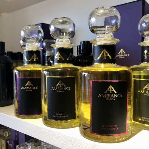 luxury aromatherpy bath oils - ancienne ambiance body oils - bath oils - detox bath oils shelfie