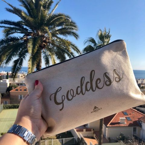 ancienne ambiance goddess pouch - palm trees view