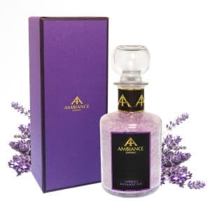 ancienne ambiance luxury lavender bath salts in glass bottle
