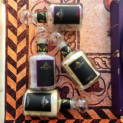 ancienne ambiance luxury bath salts in glass bottles - special edition collection