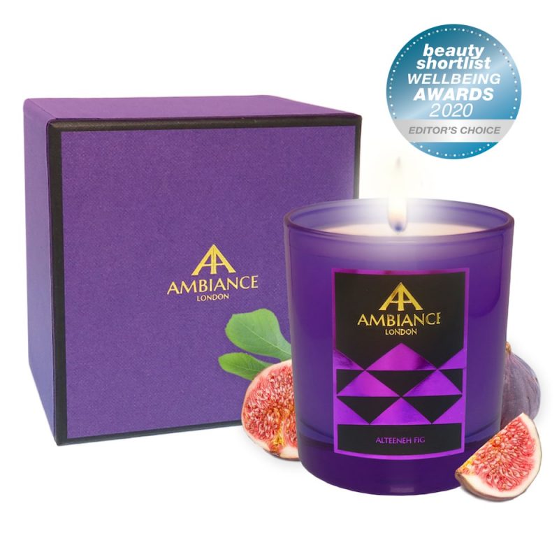 ancienne ambiance london - alteeneh fig scented candle - beauty shortlist awards winner - wellbeing candle winner