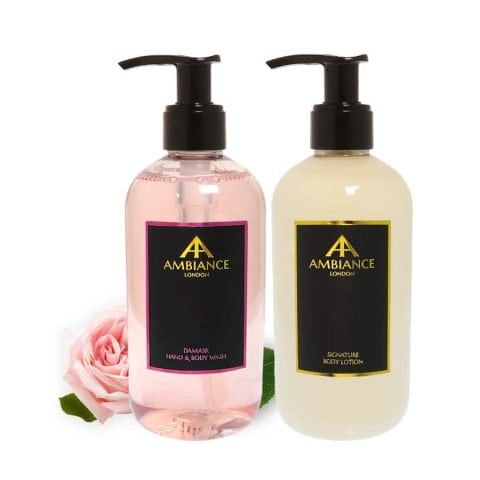 ancienne ambiance luxury rose hand wash and lotion set - luxury hand lotion set