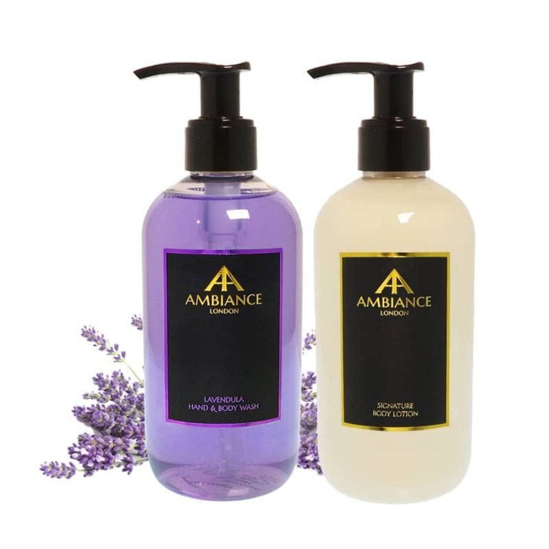 ancienne ambiance luxury lavender hand wash and lotion set - luxury hand lotion set