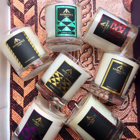 ancienne ambiance luxury scented candles - signature scented candles flatlay