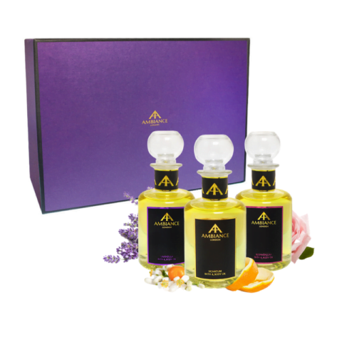 Bath and Body Oils Trio Deluxe Gift Boxed Set