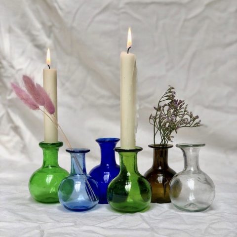 ancienne ambiance - la soufflerie piccola glass vase candleholder group