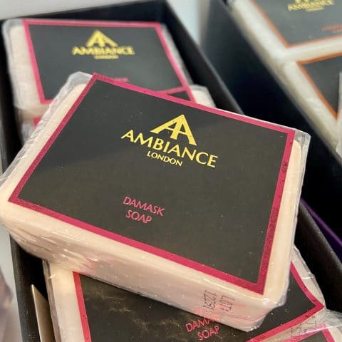 ancienne ambiance london - luxury soap bar - Damask rose soap - moisturising soap