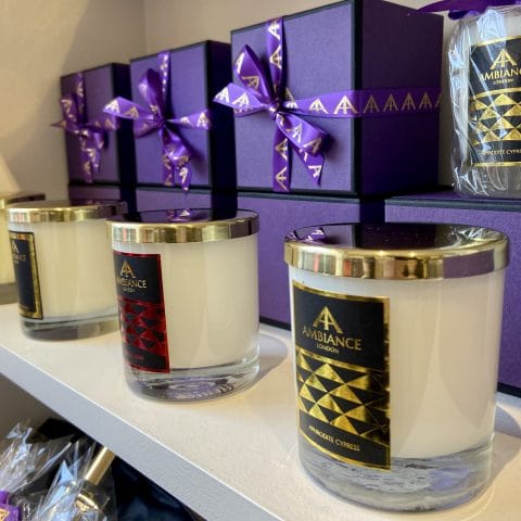 ancienne ambiance classic scented candles with gold lids