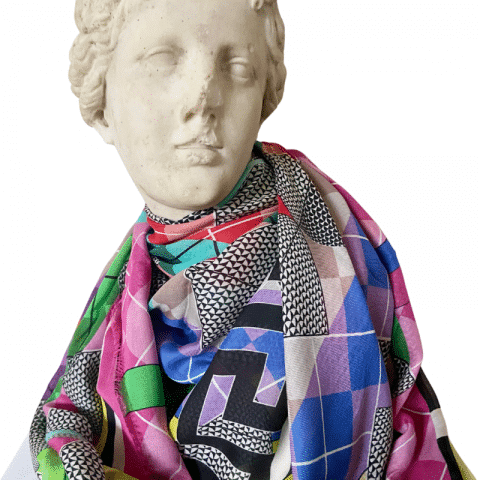 goddess aphrodite pink cashmere maxi scarf shawl 140x140