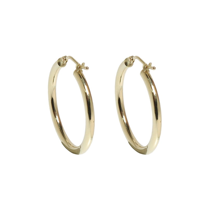 Claire van Holthe small 9k gold hoop earrings