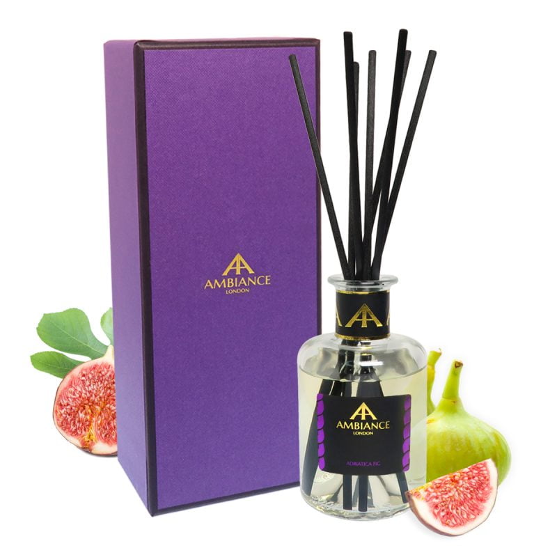 Limited Edition Adriatica Fig Reed Diffuser - 200ml fig reed diffuser - fig home fragrance giftboxed