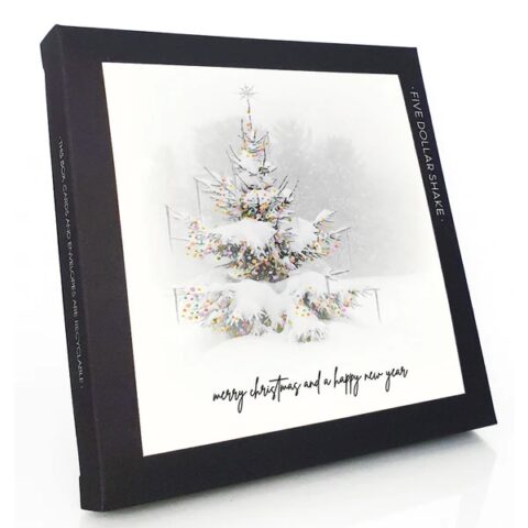Five Dollar Shake Merry Christmas And A Happy New Year Cards, Pack of 6