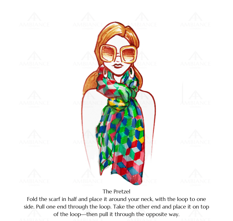 Ways to tie a wool scarf