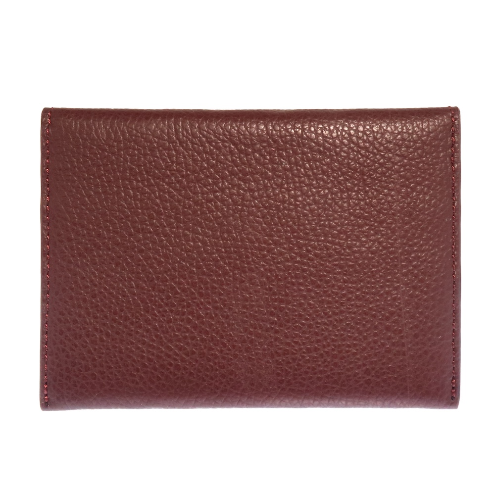 Envelope Card Holder, Pompeian Plum Leather - Image 7