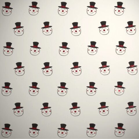 Christmas Snowman Bioglitter Wrapping Paper Roll