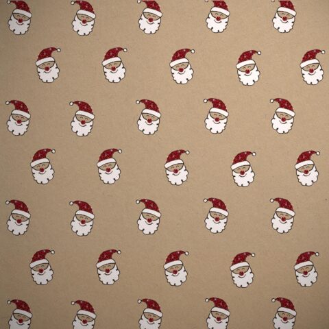 Christmas Santa Bioglitter Wrapping Paper Roll