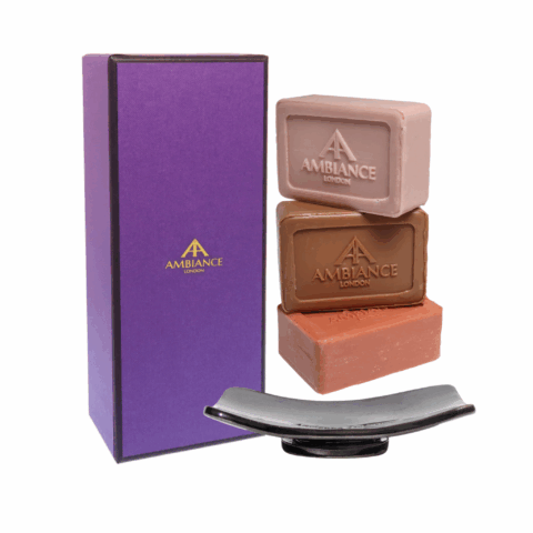 Essential three Soap bar Subscription with soap dish and gift box