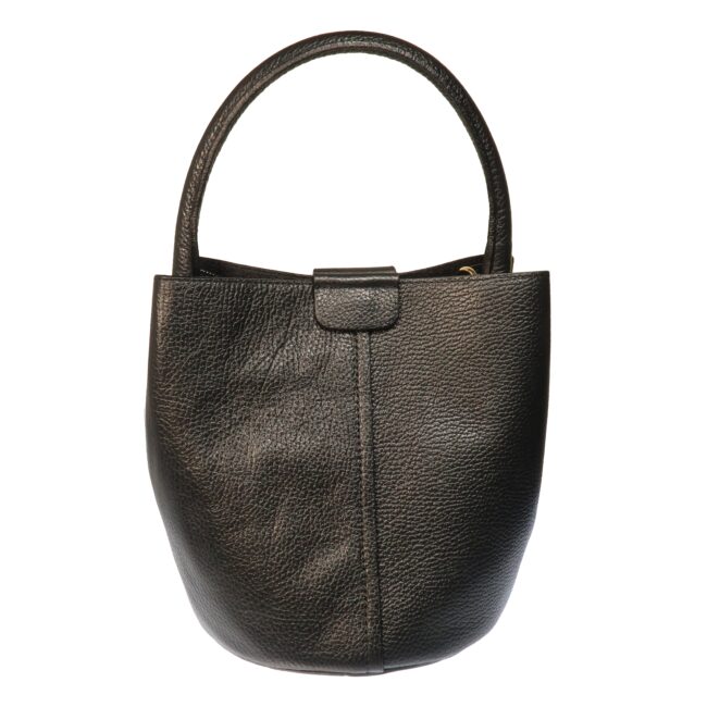 Black Dalu pebble leather Bucket Bag