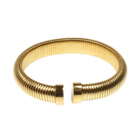 Medusa Snake Bangle Bracelet Gold