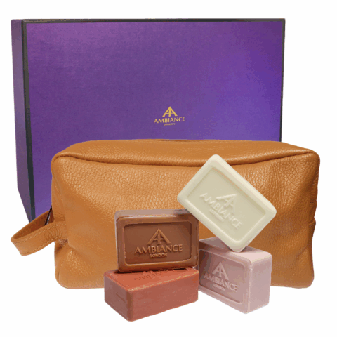 Toiletry Bag and Soap Set with gift box