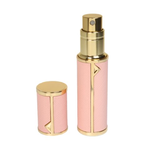 Pink Perfume Atomiser and lid.