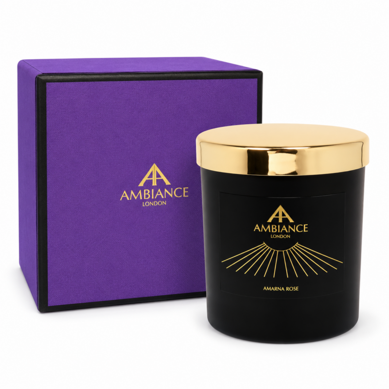 amarna rose candle + lid + gift box aisq